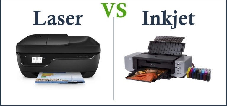 Máy in phun và máy in laser