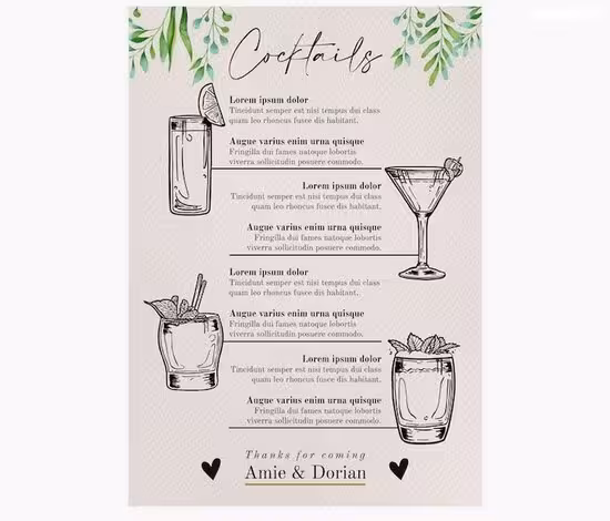 "Mê Hoặc" Khách Hàng Bằng 20+ Mẫu Menu Đồ Uống "Xịn Xò" Cho Quán Mau menu dep in nhanh 2