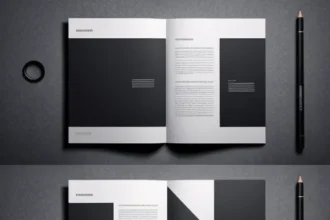 Thiết kế brochure tối giản