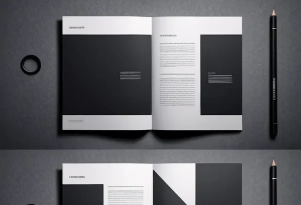 Thiết kế brochure tối giản