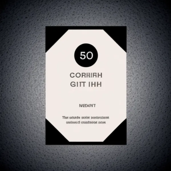 Thiết kế phiếu quà tặng hiện đại